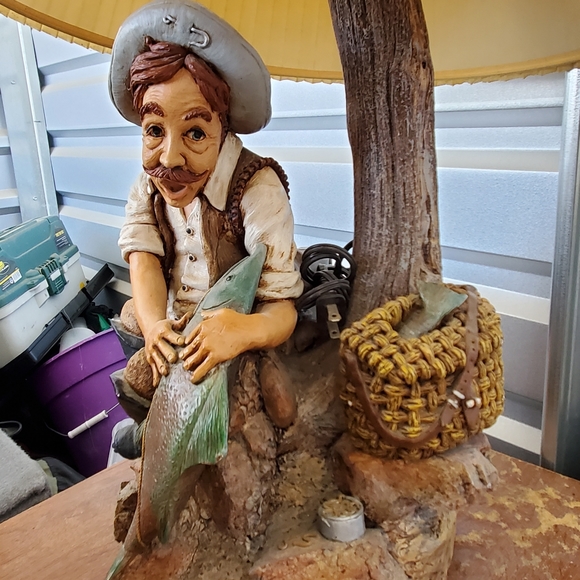 Apsit Bros of Cali 84 Antique fisherman Lamp - Picture 4 of 7